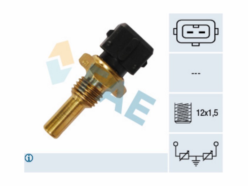 Engine management temperature sensor