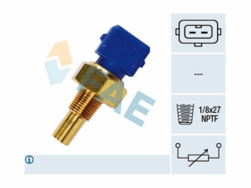 Engine management temperature sensor