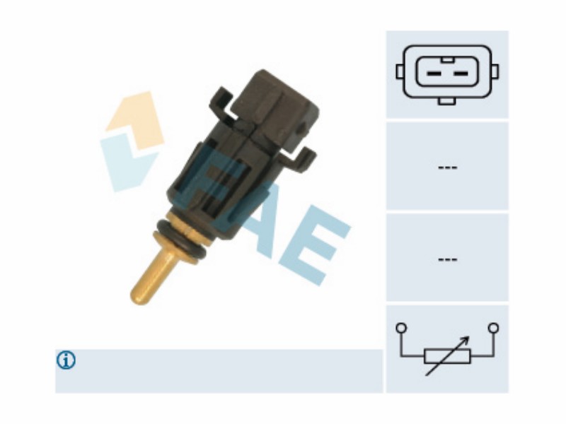 Engine management temperature sensor