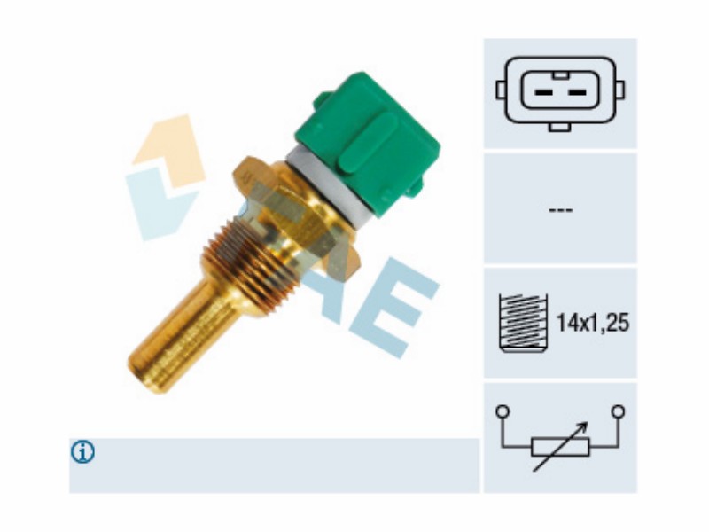 Engine management temperature sensor