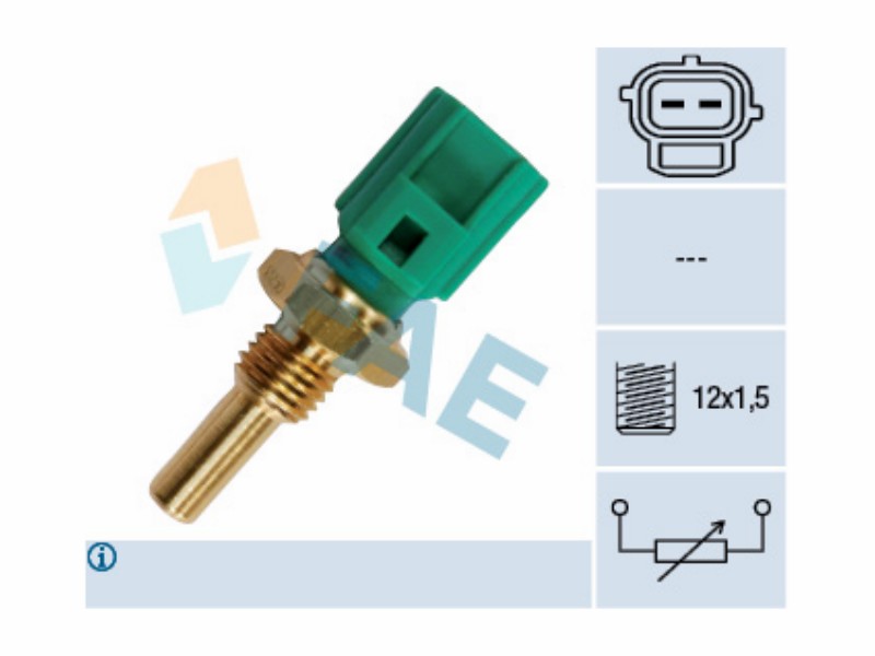 Engine management temperature sensor