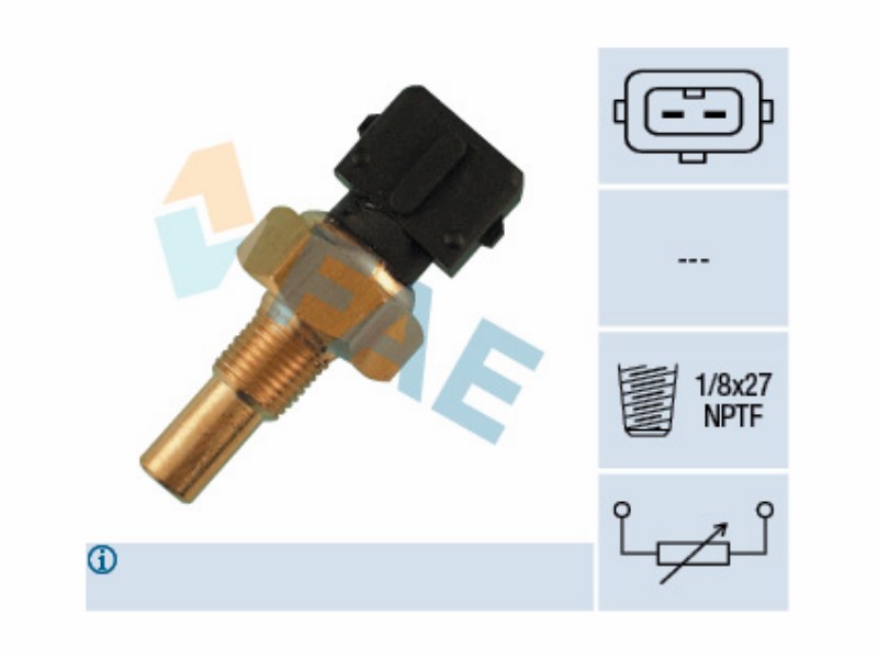 Engine management temperature sensor
