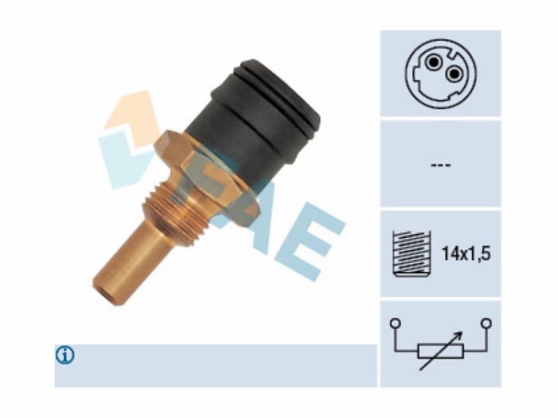 Engine management temperature sensor