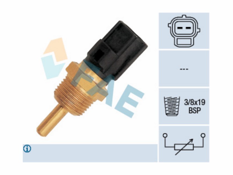 Engine management temperature sensor