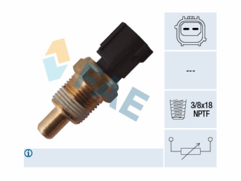 Engine management temperature sensor