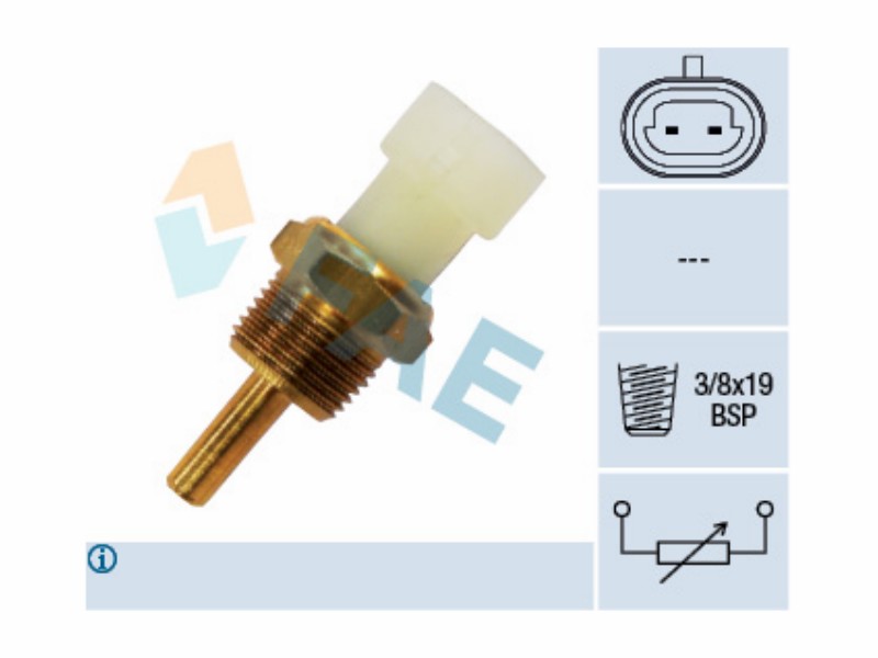 Engine management temperature sensor