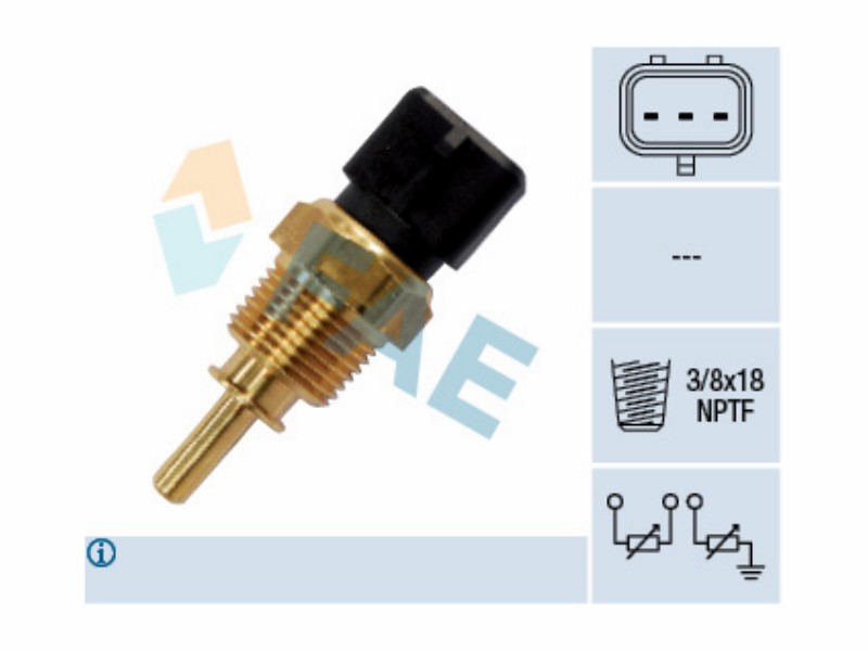Engine management temperature sensor
