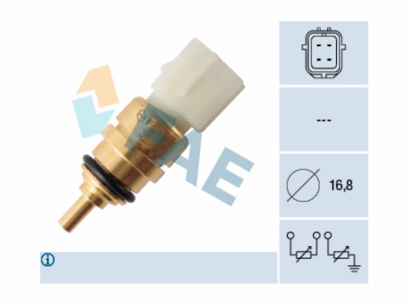 Engine management temperature sensor