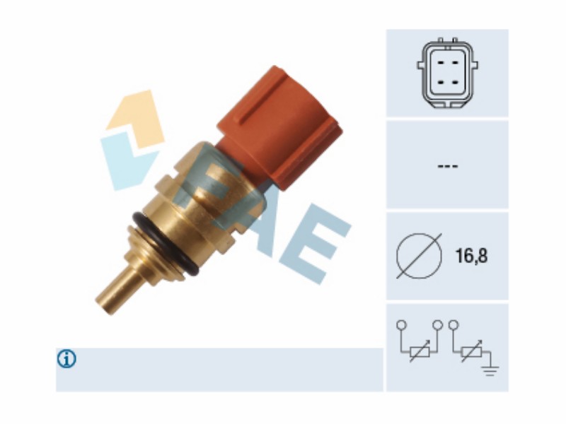 Engine management temperature sensor