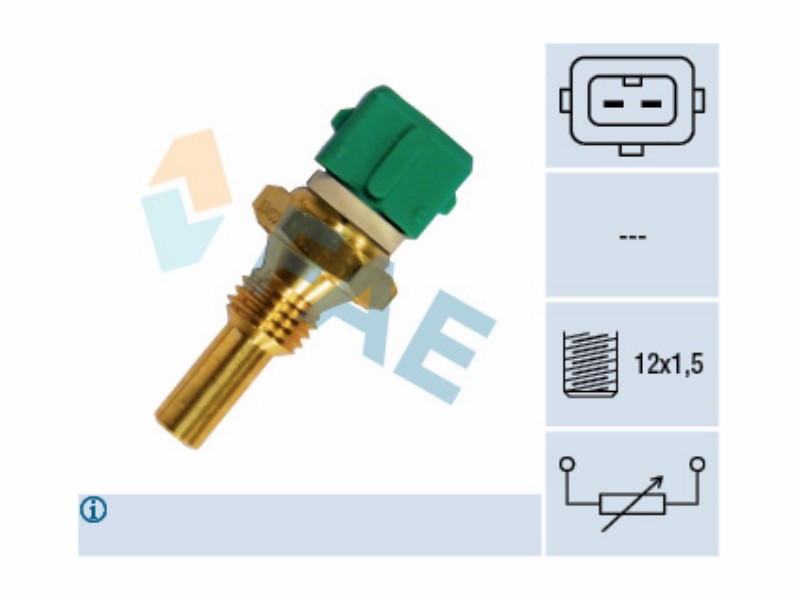 Engine management temperature sensor