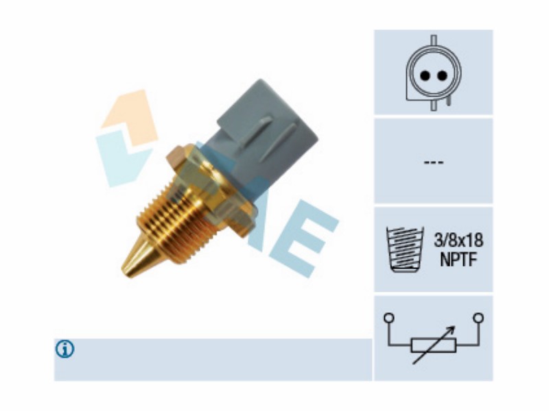 Engine management temperature sensor