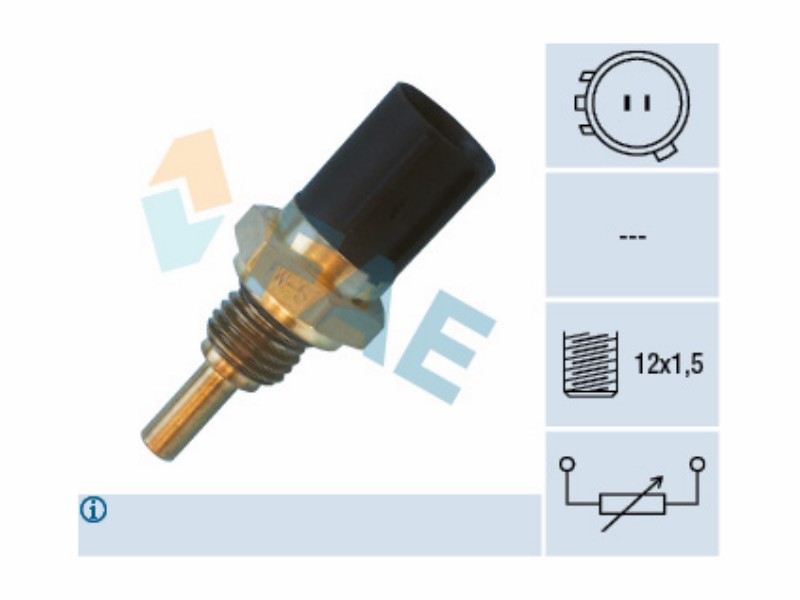 Engine management temperature sensor