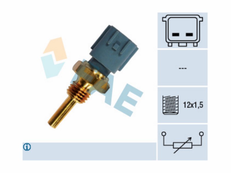Engine management temperature sensor