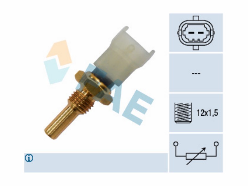 Engine management temperature sensor