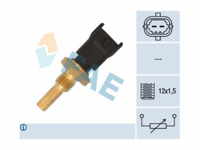 Engine management temperature sensor