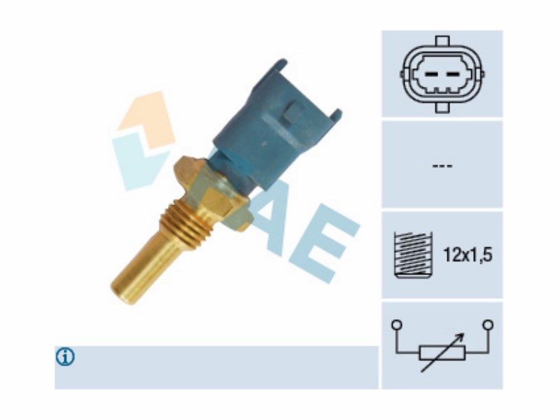 Engine management temperature sensor
