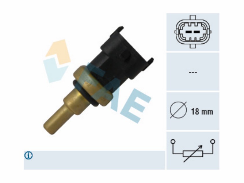 Engine management temperature sensor