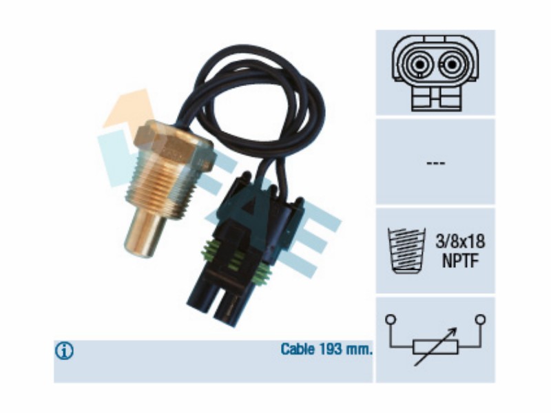 Engine management temperature sensor