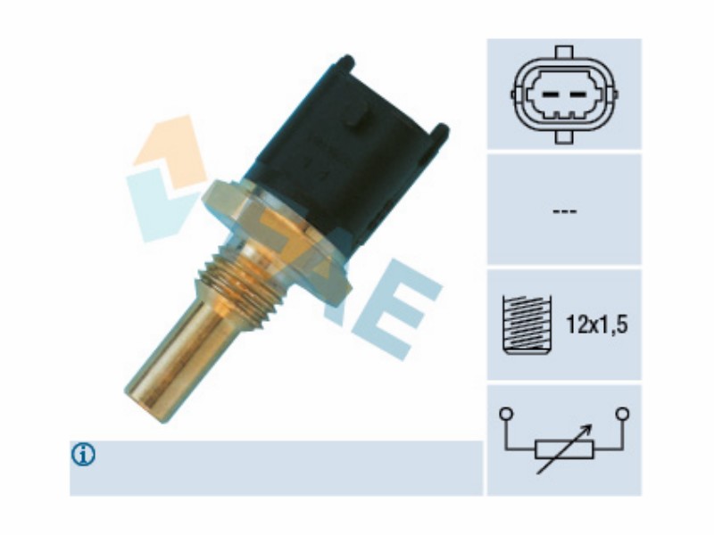 Engine management temperature sensor