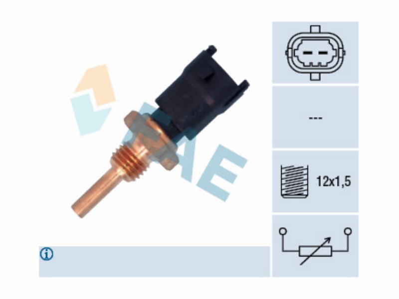 Engine management temperature sensor