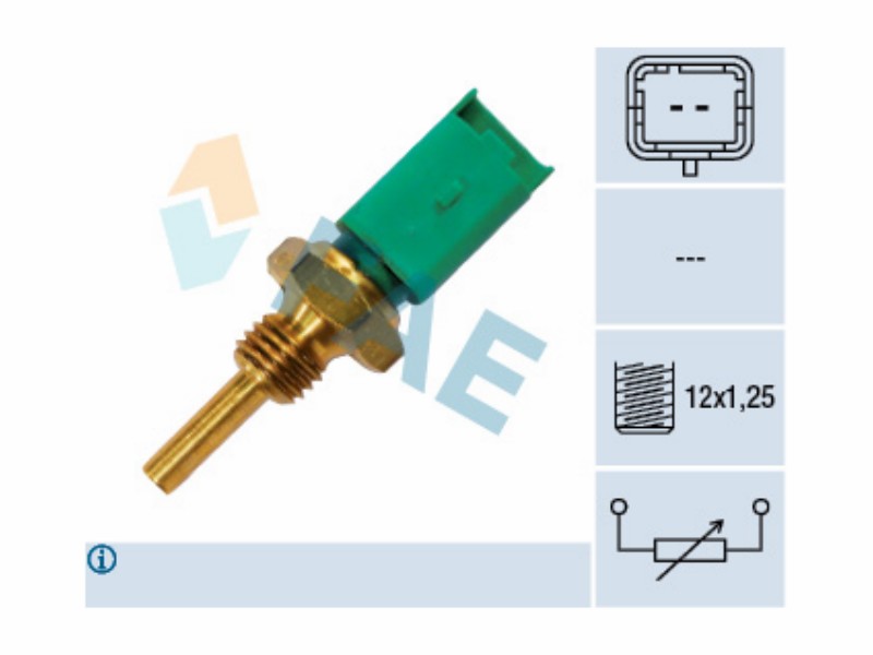 Engine management temperature sensor
