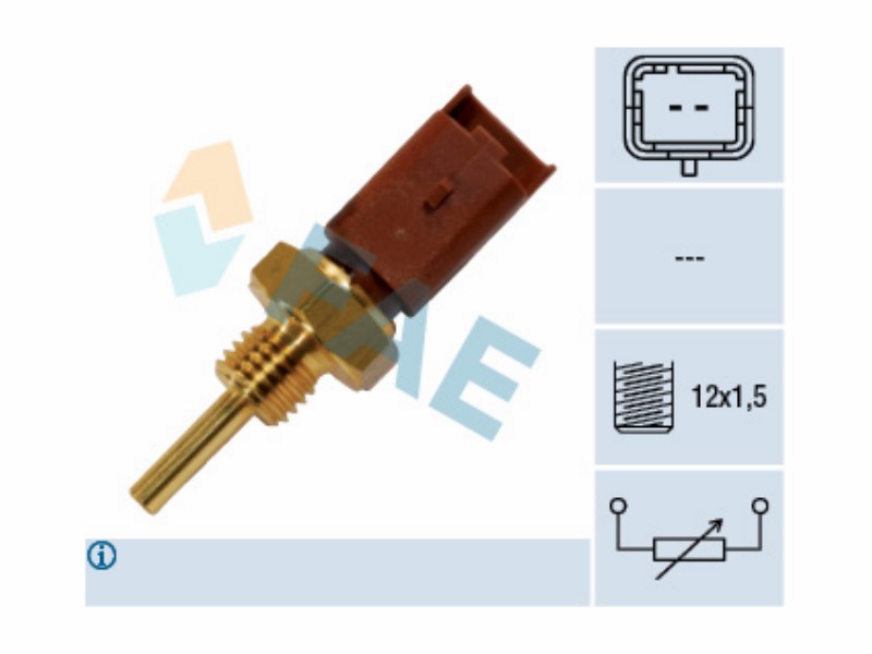 Engine management temperature sensor