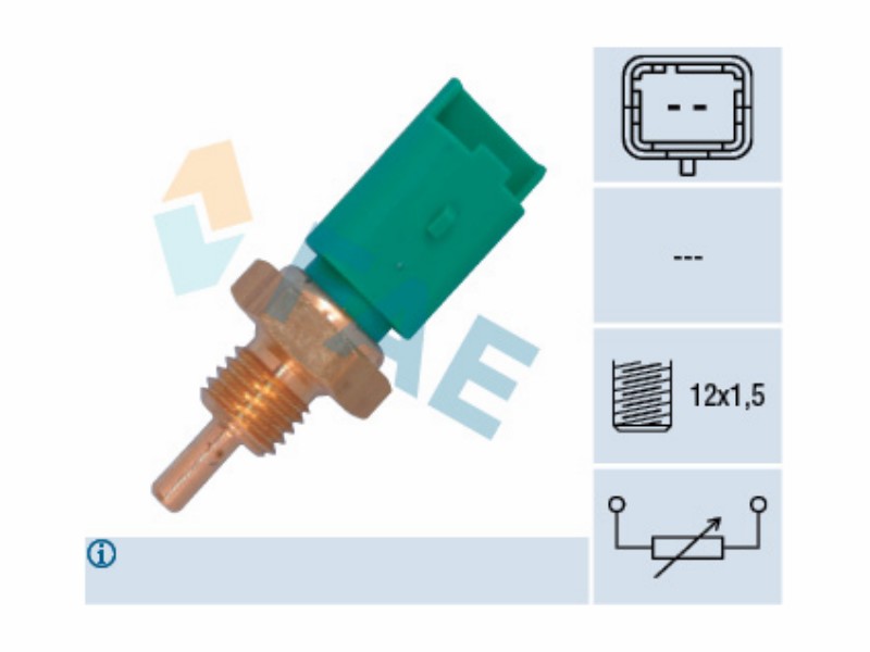 Engine management temperature sensor