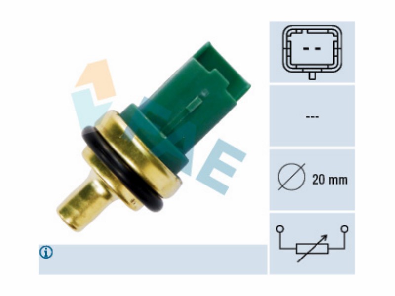 Engine management temperature sensor