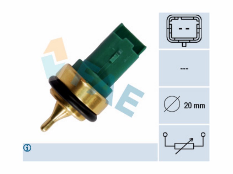 Engine management temperature sensor