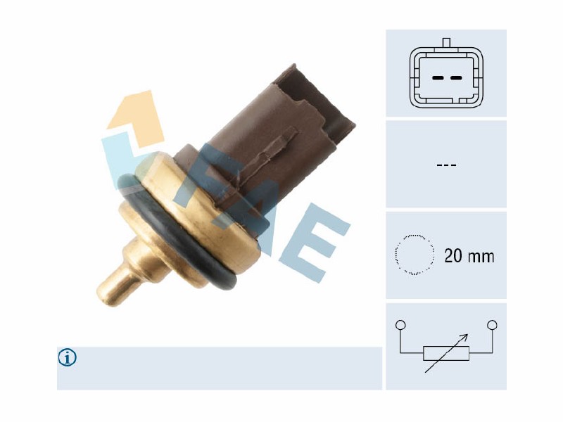 Engine management temperature sensor