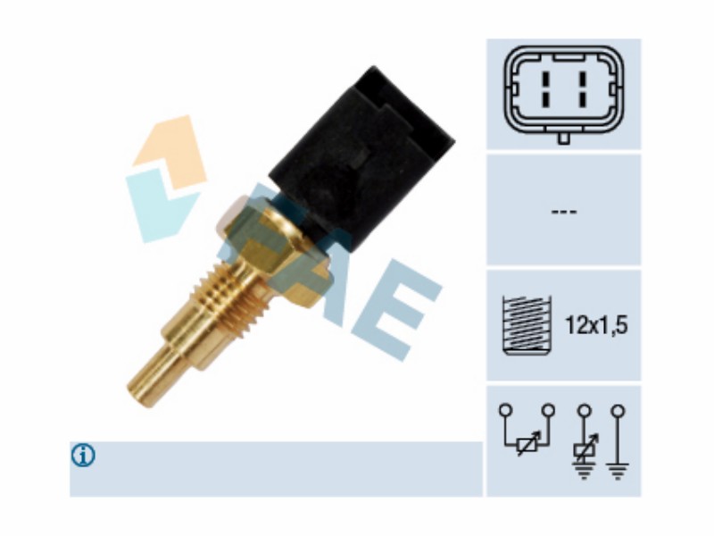 Engine management temperature sensor