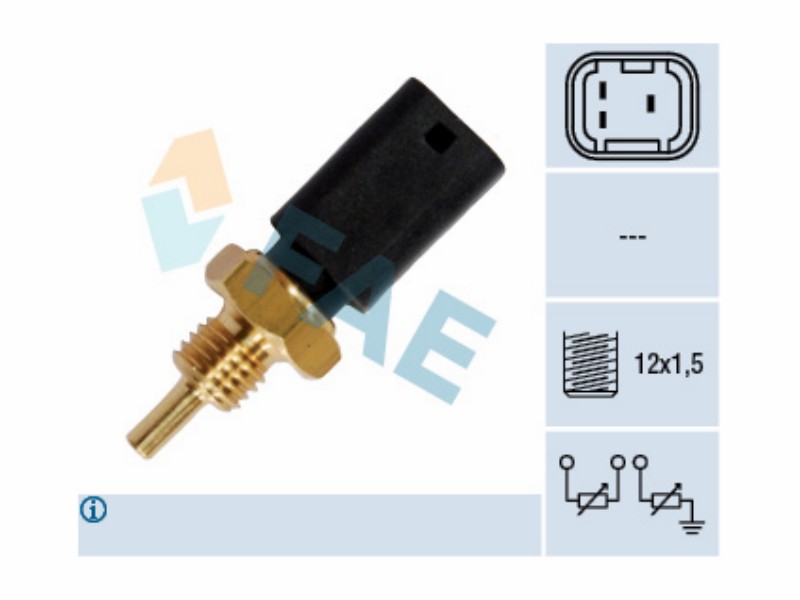 Engine management temperature sensor