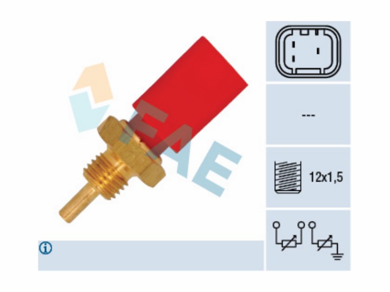 Engine management temperature sensor