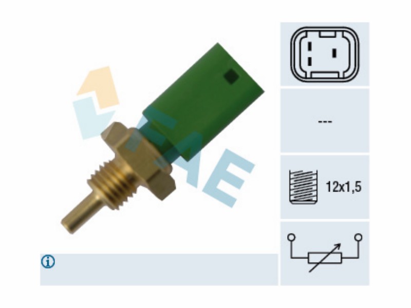 Engine management temperature sensor