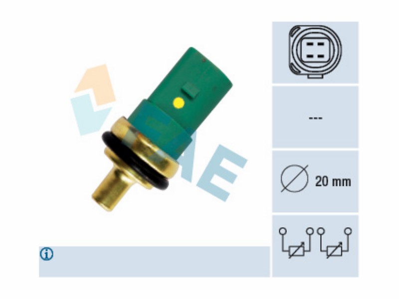 Engine management temperature sensor