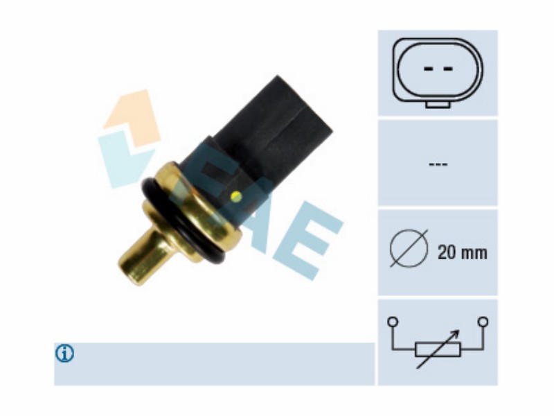 Engine management temperature sensor