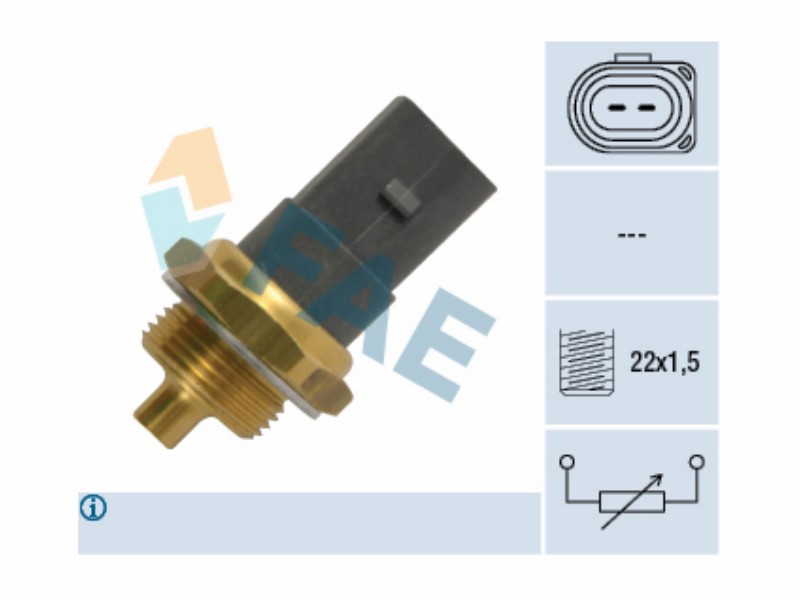 Engine management temperature sensor