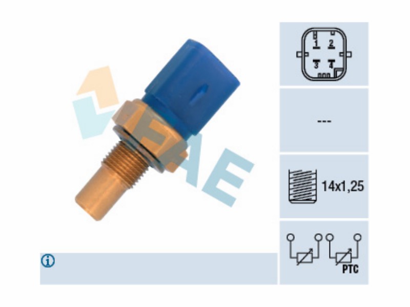 Engine management temperature sensor