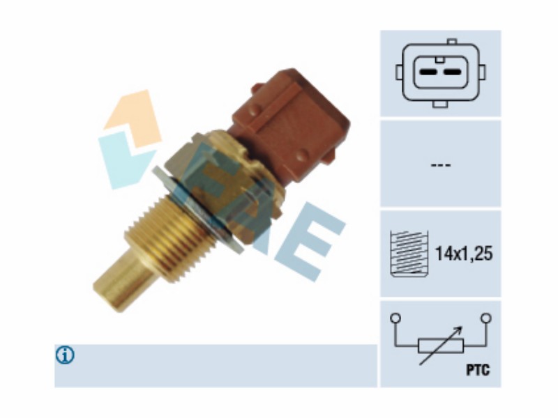 Engine management temperature sensor
