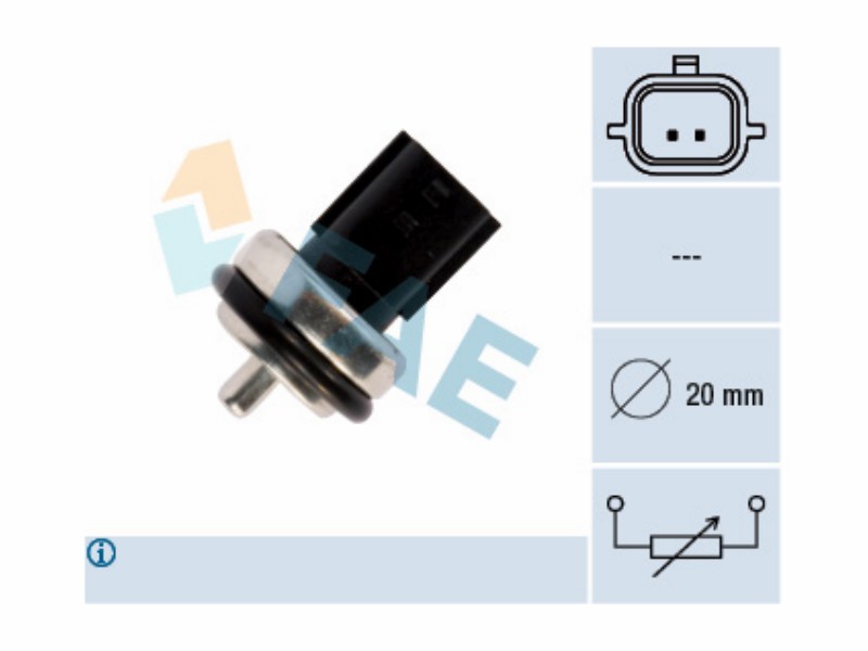 Engine management temperature sensor
