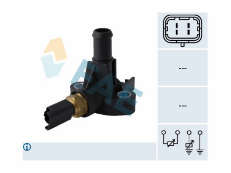 Engine management temperature sensor