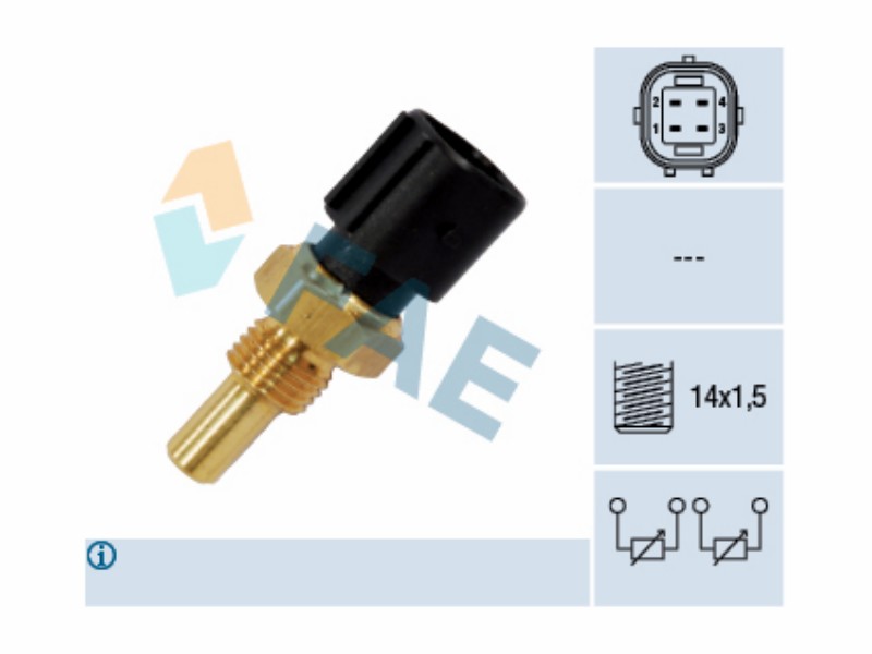 Engine management temperature sensor