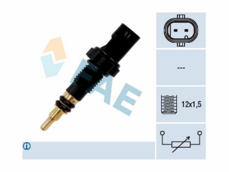 Engine management temperature sensor