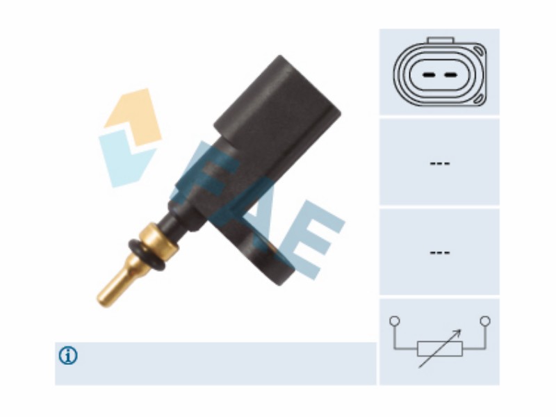Engine management temperature sensor