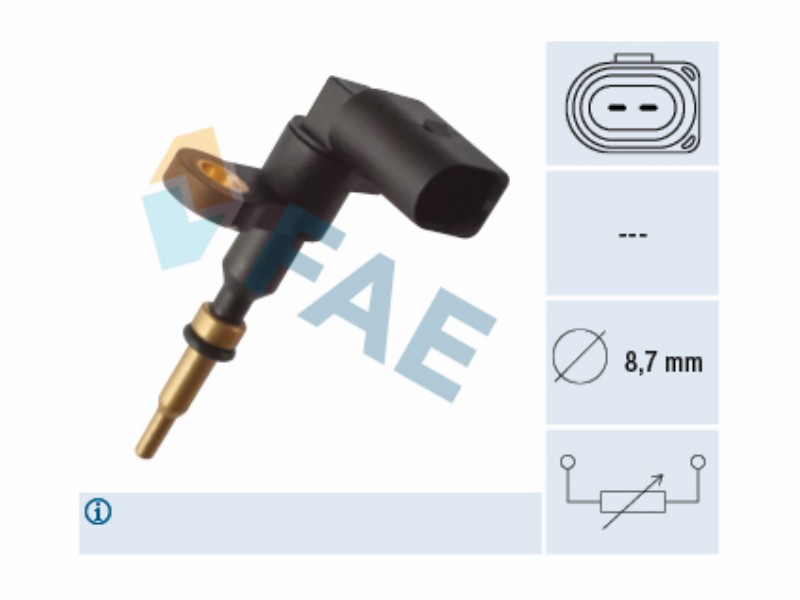 Engine management temperature sensor