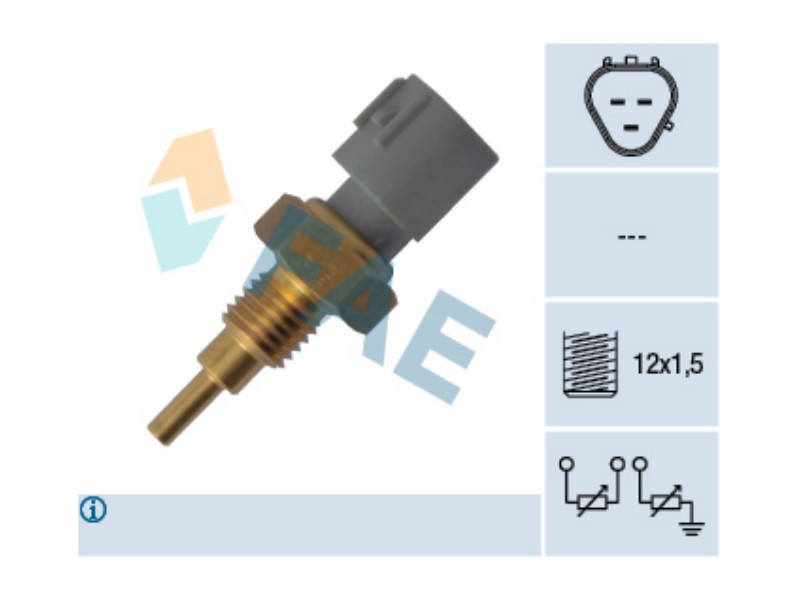 Engine management temperature sensor