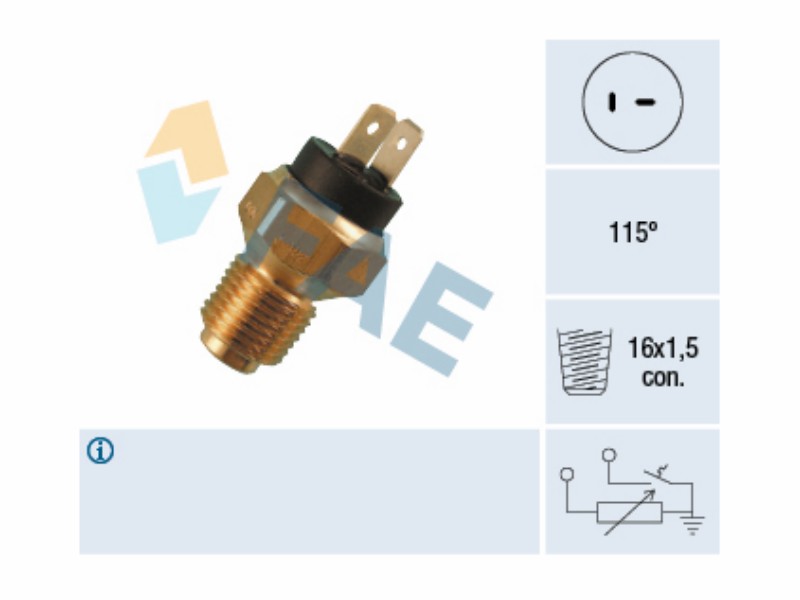 Water temperature sender and warning light