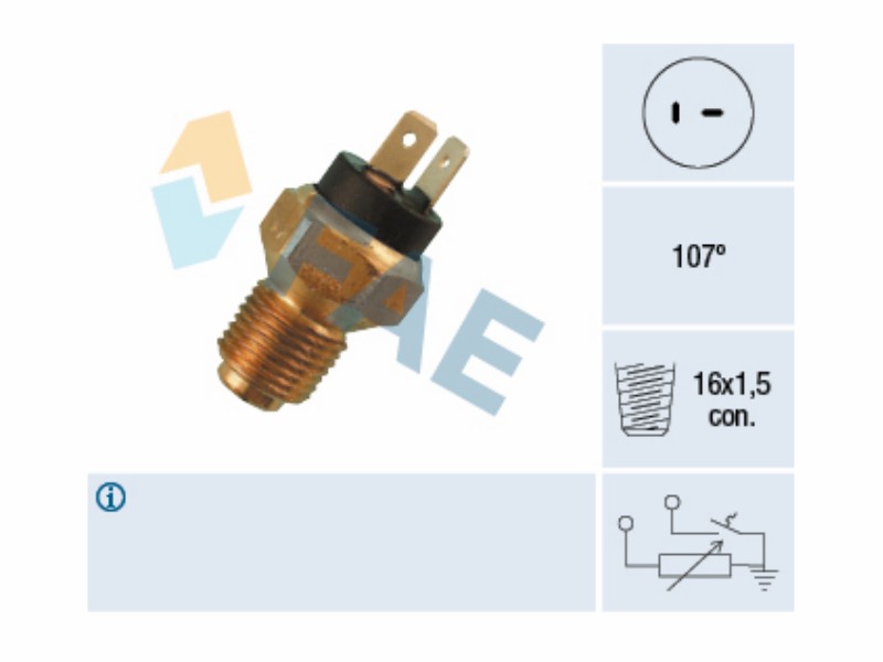Water temperature sender and warning light