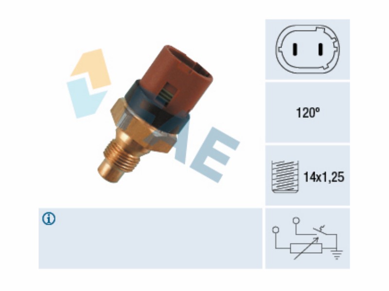 Water temperature sender and warning light