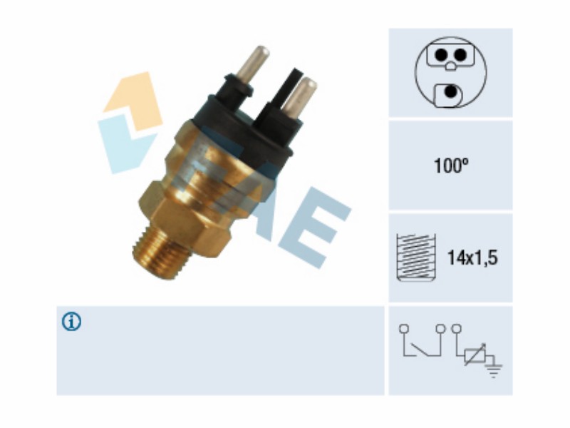 Water temperature sender and warning light